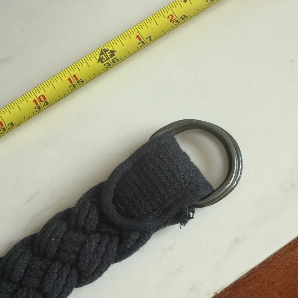 A&F Abercrombie & Fitch Belt Boys Braided Belt Navy Size 8